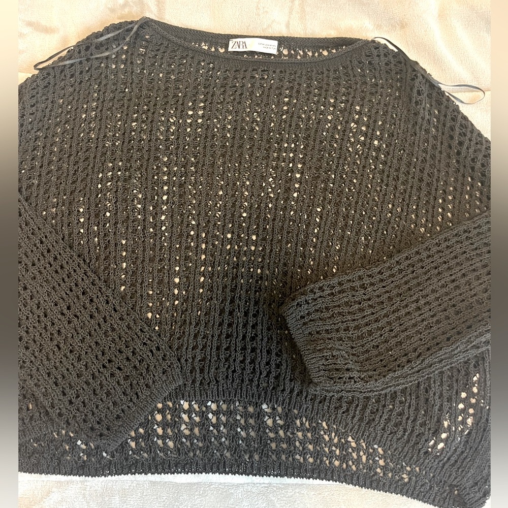 ZARA see through long sleeve NEW